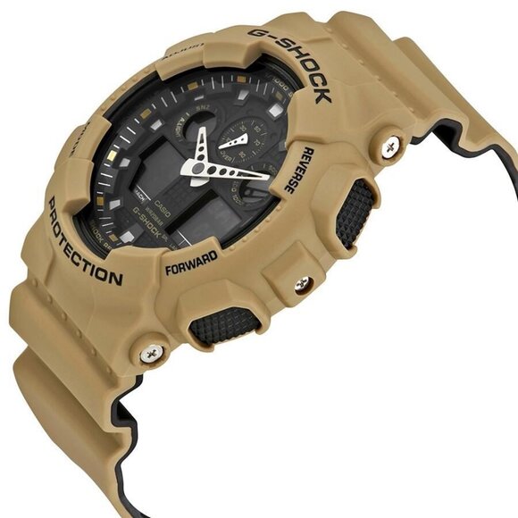 NWT Authentic Casio Open Box - G-Shock Black Dial Men's Sand Beige Sports Watch - Picture 2 of 3